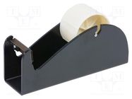 Tape dispensers; ESD; metal; black; <1kΩ; Roll width max: 76mm EUROSTAT GROUP