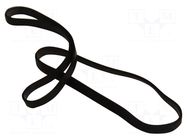 Rubber bands; ESD; 76x3.2mm; Thk: 0.8mm; 630pcs; black; <1MΩ EUROSTAT GROUP