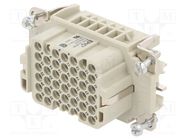 Connector: HDC; contact insert; female; EPIC H-DD; PIN: 42; 42+PE LAPP