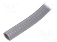 Protective tube; Size: 20; PVC; grey; flexible; HelaGuard; IP68 HELLERMANNTYTON