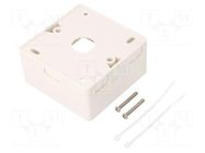 Case; socket; white; surface-mounted LOGILINK