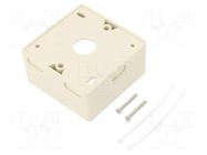 Case; socket; white; surface-mounted LOGILINK