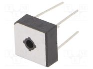 Bridge rectifier: single-phase; Urmax: 600V; If: 10A; Ifsm: 240A DC COMPONENTS
