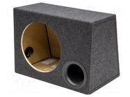 Car loudspeaker enclosure; MDF; black melange; 300mm; 40l BASSER