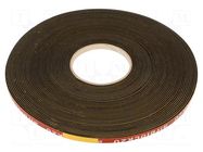 Gasket; EPDM; Thk: 2mm; L: 20m; W: 8mm; Mounting: self-adhesive RST ROZTOCZE