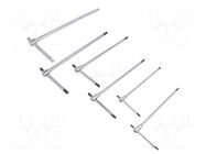 Wrenches set; hex key; Kind of handle: T; 6pcs. BETA