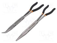 Kit: pliers; half-rounded nose,elongated; 2pcs. BETA