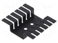 Heatsink: die-cut; TO220; black; L: 9.52mm; W: 44.45mm; H: 37.34mm BOYD CORP