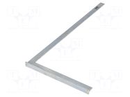 Try square; 700x375mm; with foot; Plating: zinc SCALA