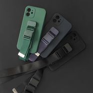 Rope Case Silicone Lanyard Cover Purse Lanyard Strap For Samsung Galaxy A23 Black, Hurtel