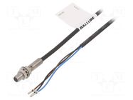 Sensor: inductive; OUT: PNP / NO; 0÷0.8mm; 10÷30VDC; M5; 5m; IP67 BALLUFF