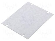 Mounting plate; steel; W: 94mm; L: 125mm; Plating: zinc; PICCOLO FIBOX