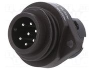 Connector: circular; 692,693,RD24; 250V; PIN: 7; socket; male; 10A BINDER