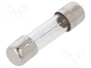 Fuse: fuse; quick blow; 6A; 125VAC; cylindrical,glass; 5x20mm; 5MF BEL FUSE