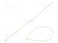 Cable tie; L: 300mm; W: 4.8mm; polyamide; 230N; white; Ømax: 81mm BM GROUP