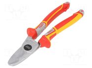 Cutters; for cutting copper and aluminium cables; 210mm NWS
