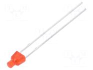 LED; red; 2mm; 25mcd; 70°; Front: flat; Pitch: 2.54mm; No.of term: 2 LUMEX