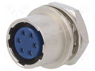 Connector: circular; HR10; push-pull; socket; 2A; gold-plated HIROSE