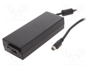 Power supply: switching; 12VDC; 10A; Out: KYCON KPPX-4P; 120W; 93% XP POWER