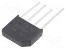 Bridge rectifier: single-phase; Urmax: 400V; If: 4A; Ifsm: 125A DC COMPONENTS