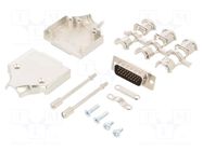 Connector: D-Sub HD; PIN: 26; plug; male; straight; soldering; black ENCITECH