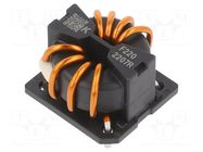 Inductor: wire with current compensation; THT; 200uH; 1.43mΩ; SCF KEMET