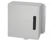 Enclosure: wall mounting; X: 500mm; Y: 500mm; Z: 210mm; ARCA; grey FIBOX