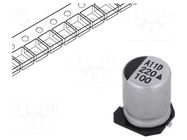 Capacitor: electrolytic; SMD; 22uF; 100VDC; Ø8x10.5mm; 5000h; 130mA KYOCERA AVX