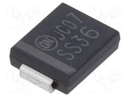 Diode: Schottky rectifying; SMD; 60V; 3A; SMC; reel,tape; 2.27W ONSEMI