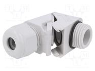 Cable gland; angular; M16; 1.5; IP68; polyamide; grey; HSK-W 