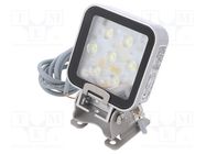 LED lamp; cool white; 550lm; 6500K; -40÷60°C; 24VDC; IP66; 3m PATLITE