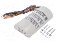 Signalling column; red/amber/green; LED; 24VDC; 24VAC; IP54; WEP PATLITE