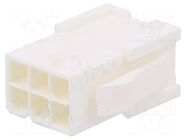 Connector: wire-wire/PCB; plug; male; PIN: 6; Minitek® Pwr 4.2 AMPHENOL COMMUNICATIONS SOLUTIONS