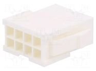 Connector: wire-wire/PCB; plug; male; PIN: 8; Minitek® Pwr 4.2 AMPHENOL COMMUNICATIONS SOLUTIONS