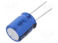 Capacitor: electrolytic; THT; 100uF; 200VDC; Ø16x20mm; Pitch: 7.5mm VISHAY