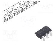 IC: voltage regulator; LDO,linear,fixed; 3.3V; 0.3A; TSOP5; SMD ONSEMI