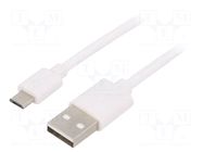 Cable; USB 2.0; USB A plug,USB B micro plug; nickel plated; 1m GOOBAY