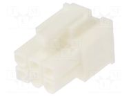 Connector: wire-wire/PCB; plug; female; PIN: 6; Minitek® Pwr 4.2 AMPHENOL COMMUNICATIONS SOLUTIONS