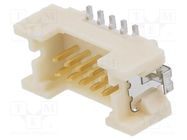 Socket; wire-board; male; DF13; 1.25mm; PIN: 10; SMT; on PCBs HIROSE