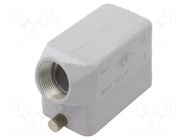 Enclosure for connectors: HDC; size 57.27; for cable; for latch ILME