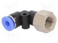 Push-in fitting; angled 90°; -0.95÷15bar; Thread: R 1/8"; 0÷60°C PNEUMAT