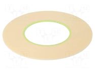 Tape: electrical insulating; W: 2mm; L: 45m; Thk: 0.304mm; beige 3M