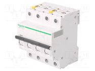 Circuit breaker; 400VAC; Inom: 32A; Poles: 4; Charact: C; 10kA; IP20 SCHNEIDER ELECTRIC