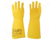 Electrically insulated gloves; Size: 9; 5kV SECURA