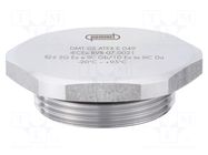 Stopper; M12; 1.5; IP68; stainless steel; V-INOX-Ex; with seal HUMMEL