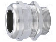 Cable gland; M40; 1.5; IP68; brass; Body plating: nickel HUMMEL