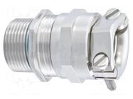 Cable gland; M16; 1.5; IP68; brass; Body plating: nickel HUMMEL