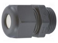 Cable gland; NPT1 1/4"; IP65; polyamide; black; Holes no: 0 HUMMEL