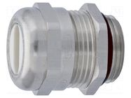 Cable gland; M25; 1.5; IP68; brass; Body plating: nickel; 14x6mm HUMMEL