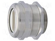 Cable gland; M40; 1.5; IP68; brass; Body plating: nickel; 31x7.5mm HUMMEL